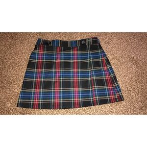 (SOLD)🌻Plaid Wrap Front Skirt🌻